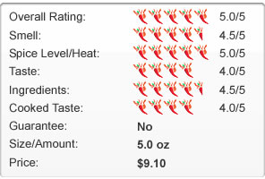 Daves Gourmet Ghost Pepper Hot Sauce Review Chart